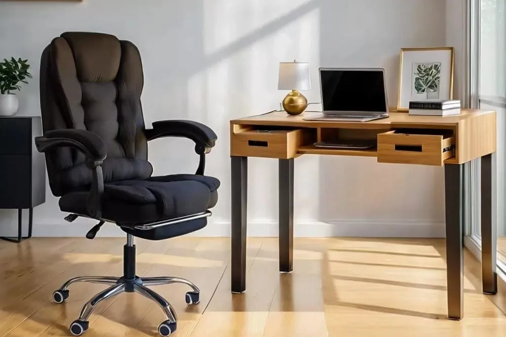 Work hard, sit smarter – scaunul directorial cu masaj îți salvează coloana
