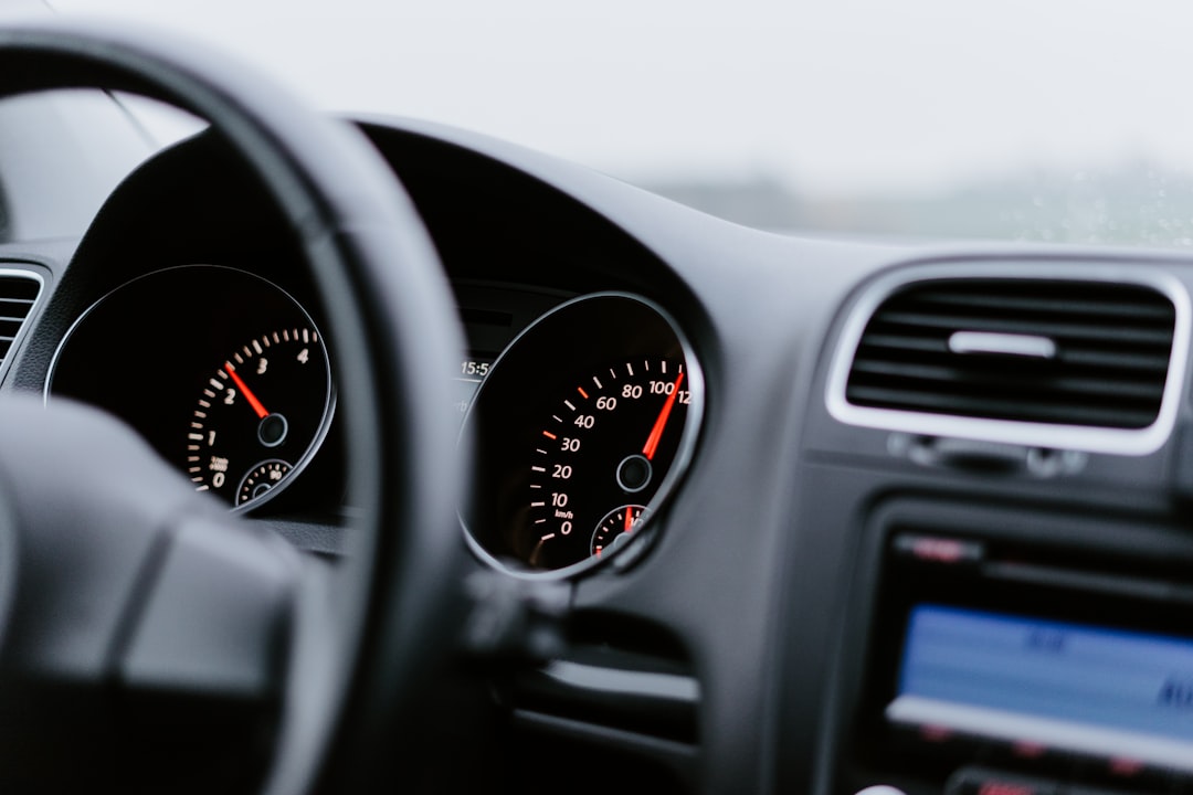 Photo car dashboard indicators