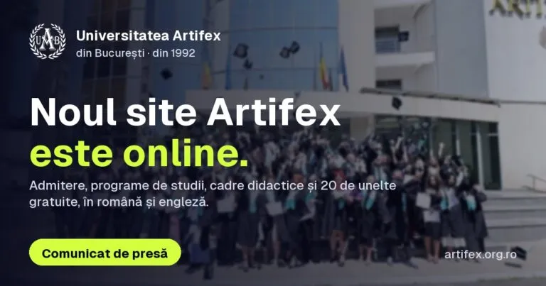 Universitatea ARTIFEX din București – noul website oficial este online