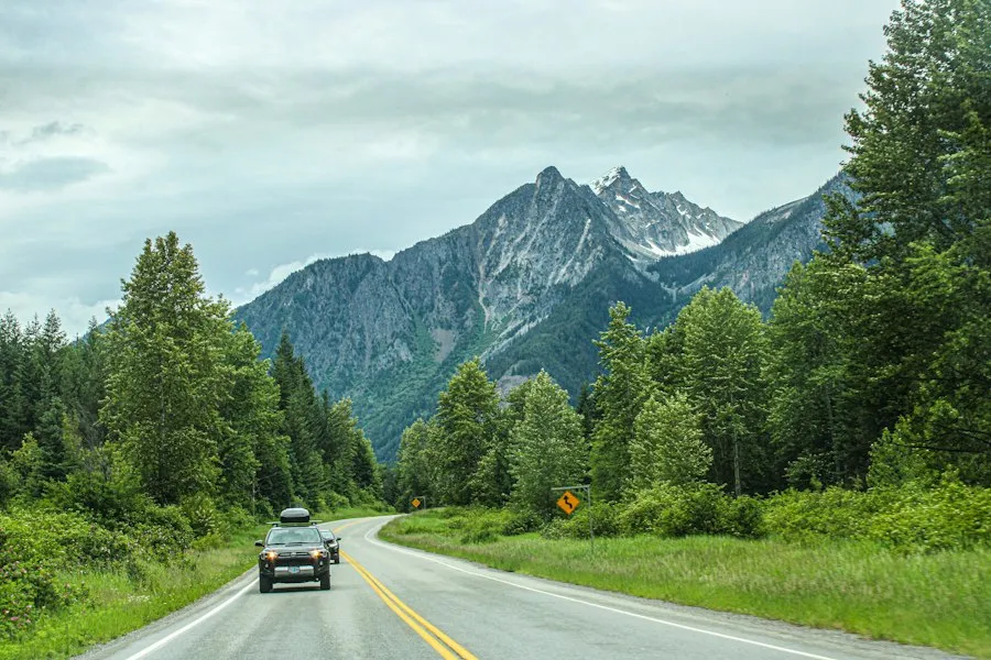 Photo mountain driving mistakes